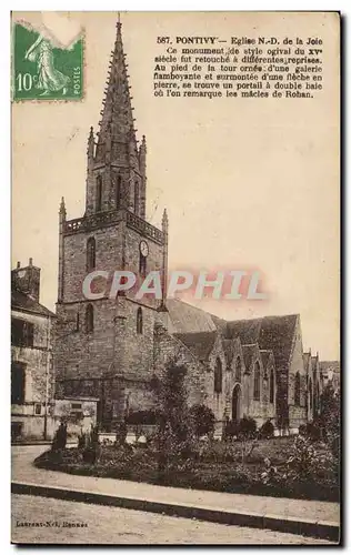 Pontivy Cartes postales Eglise ND de la joie