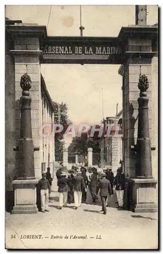 Lorient Cartes postales Entree de l&#39arsenal