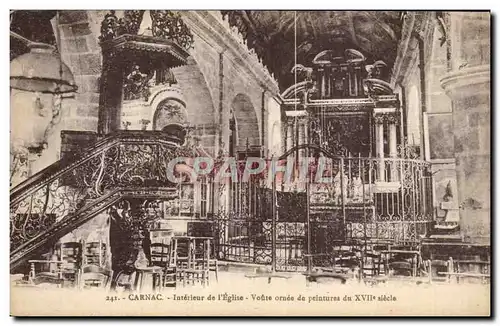 CArnac Cartes postales Interieur de l'eglise Voute ornee de peintures du 17eme