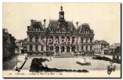 VAnnes Ansichtskarte AK Hotel de ville et la place