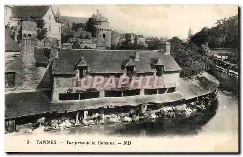 Vannes Cartes postales Vue prise de la Garenne (lavoir lavandieres)