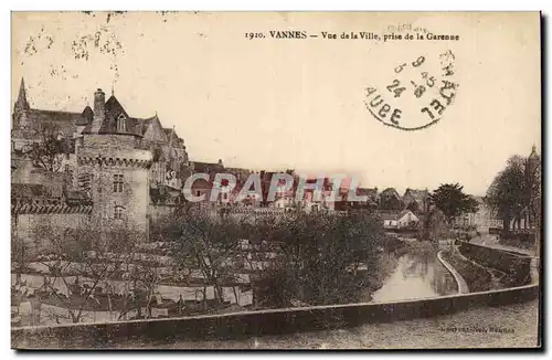 Vannes Ansichtskarte AK Vue de la ville prise de la Garenne