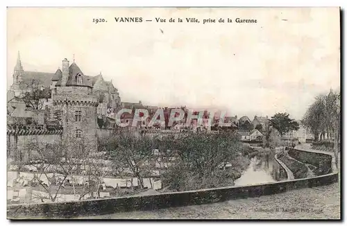 Vannes Cartes postales Vue de la ville prise de la Garenne