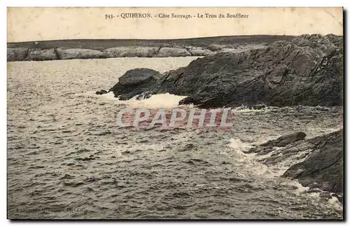 Quiberon Cartes postales Cote Sauvage Le trou du Souffleur