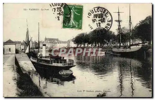 Vannes Cartes postales Le port (bateaux)