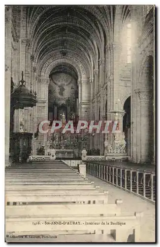 Sainte Anne d&#39Auray Cartes postales Interieur de la basilique (orgue)