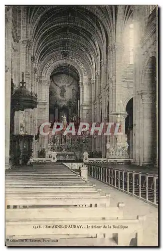 Sainte Anne d'Auray Cartes postales Interieur de la basilique (orgue)