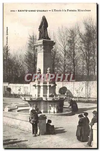 Saint Anne d&#39Auray Ansichtskarte AK L&#39entree a la fontaine miraculeuse