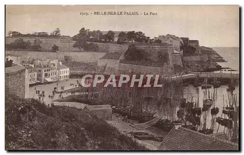 Belle Isle le Palais Ansichtskarte AK Le port
