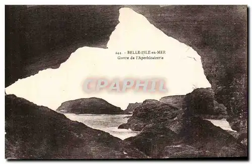 Belle Isle en Mer Cartes postales GRotte de l'apothicairerie