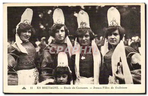 Guilvinec Cartes postales Etude de costumes Jeunes filles