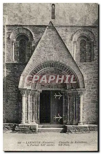 Lanmeur Ansichtskarte AK Chapelle de Kernitron le portail