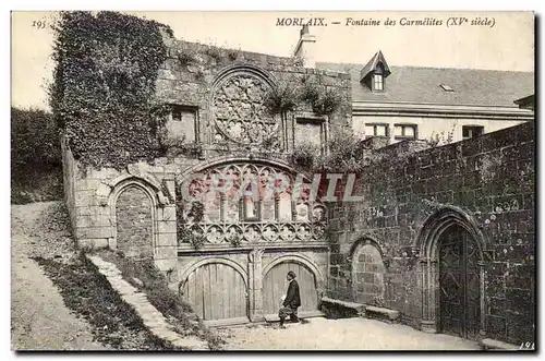 Morlaix - Fontaine des Carmelites XV siecle - star of david - Juif - Jewish - Cartes postales