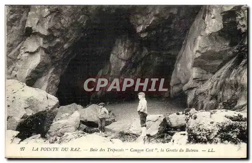 La Pointe du Raz - baie des Trepasses - Cougon Cest - La Grotte du Bateau - Ansichtskarte AK