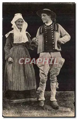 Scaer - Fantasie - Costumes Ancien de Nevez et Scaer - En Bretagne - Ansichtskarte AK