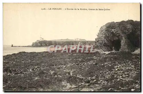 Le Pouldu - L&#39Entree de la Riviere - Grotte de Saint Julien - Ansichtskarte AK