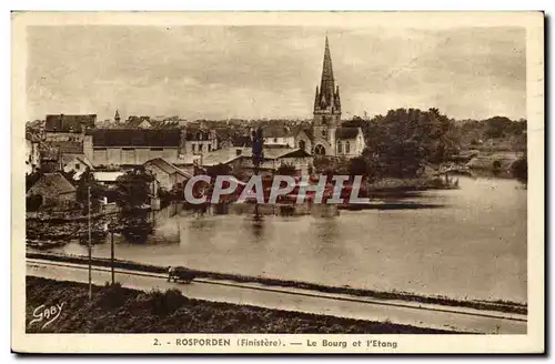 Rosporden - Le Bourg et l&#39Etang - Cartes postales