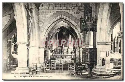 Rosporden Cartes postales Interieur de l&#39eglise