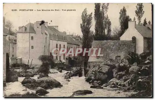 Pont Aven Cartes postales Les moulins du port Vue generale