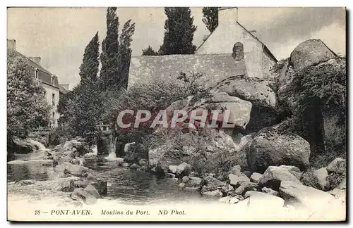 Pont Aven Cartes postales Moulins du port