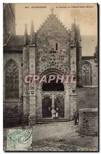 Quimperle Ansichtskarte AK Le portail de l&#39eglise Saint Michel