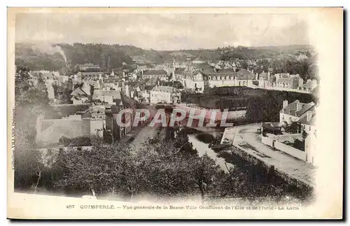 Quimperle Ansichtskarte AK Vue generale de la basse ville Confluent de l&#39Elle et de l&#39isole La Laita