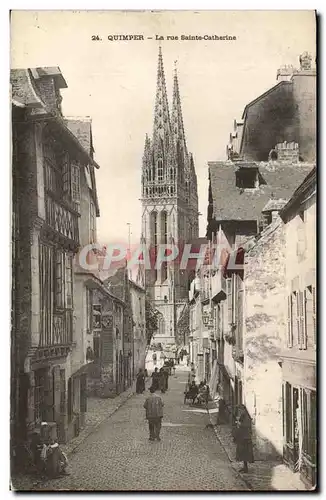 Quimper Cartes postales La rue Sainte Catherine