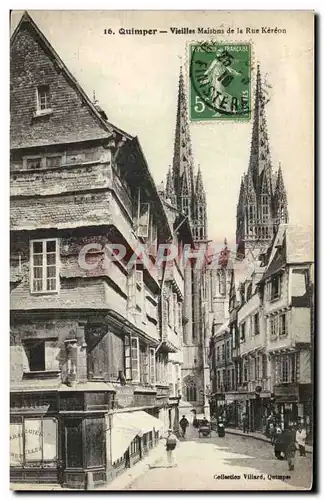 Quimper Ansichtskarte AK Vieilles maisons de la rue Kereon