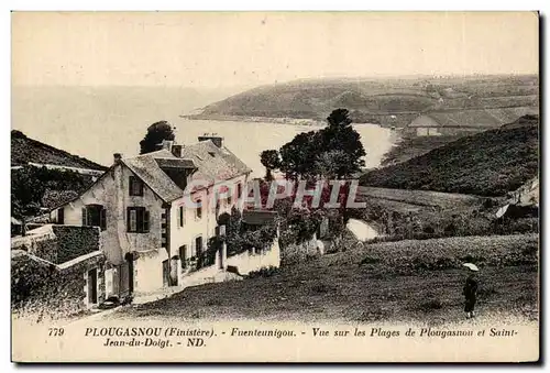 Plougasnou Ansichtskarte AK Fuenteunigou Vue sur les plages de Plougasnou et Saint Jean du Doingt