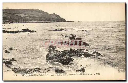 Locquirec Cartes postales La pointe dit corbeau et les brisants