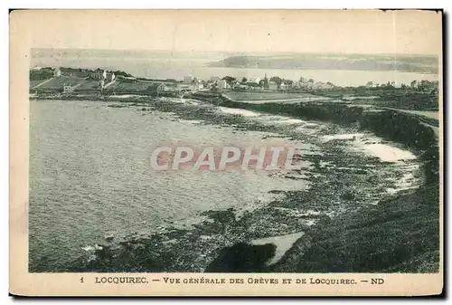 Locquirec Cartes postales Vue generale des greves et de Locquirec