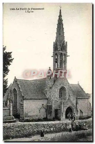 La Foret de Fouesnant Ansichtskarte AK L&#39eglise