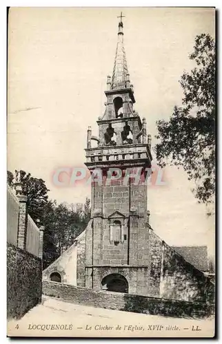 Locquenole Cartes postales Le clocher de l&#39eglise