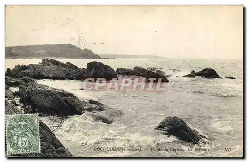 Locquirec Cartes postales Pointe du corbeau Les Brisants