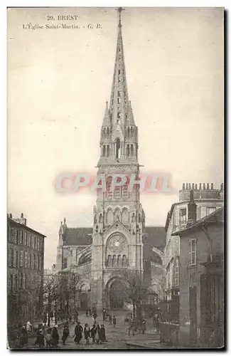 Brest Cartes postales L&#39eglise Saint Martin