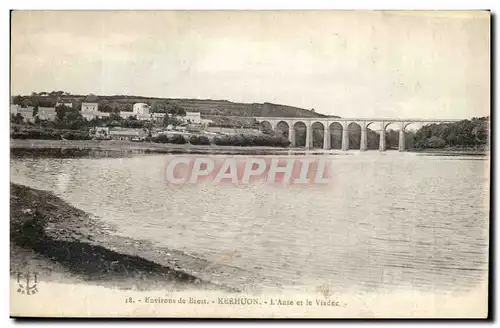 Environs de Brest Ansichtskarte AK Kerhuon L&#39anse et le viaduc