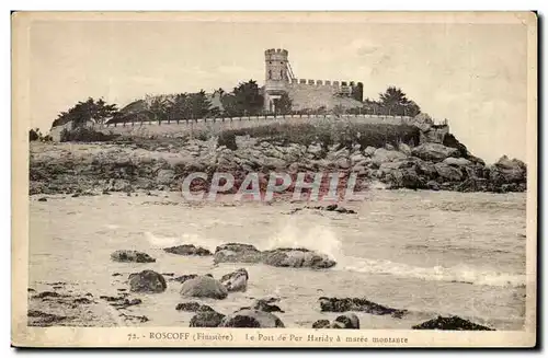 Roscoff Ansichtskarte AK Le port de Per Haridy a maree montante