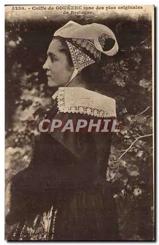 Cartes postales Coiffe de Gouezec (une des plus originales de Bretagne)