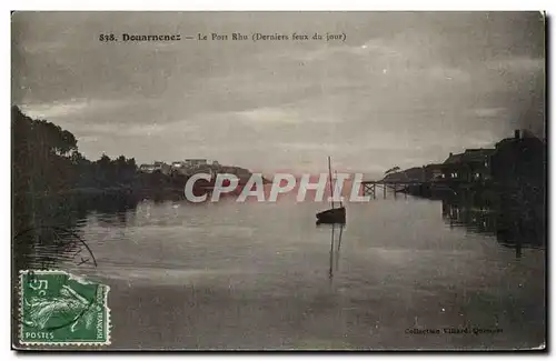 Douarnenez Cartes postales Le port Rhu (derniers feux du jour)