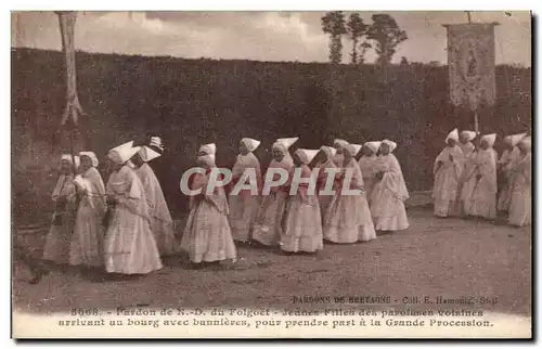 Ansichtskarte AK PArdon de ND du Folgoet Jeunes filles des paroisses voisines