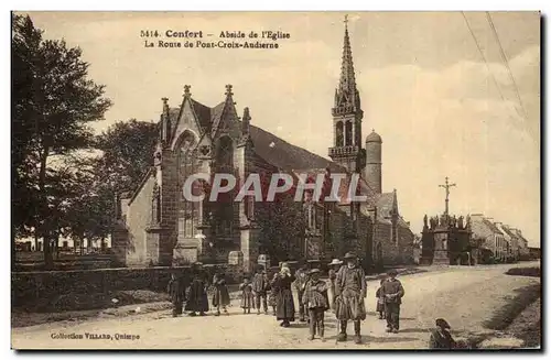 Confort Ansichtskarte AK Abside de l&#39eglise La route de Pont Croix Audierne