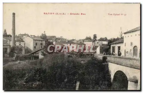 Bayon - Grande Rue - Cartes postales