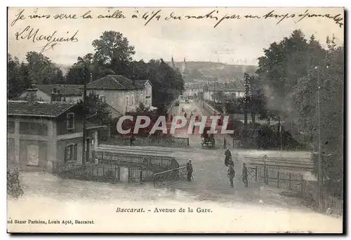 Baccarat - Avenue de la Gare - Collos - Cartes postales