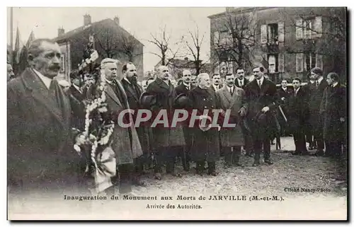 Jarville - Inauguration du Monument aux Morts - Arrivee des Autorites - Cartes postales