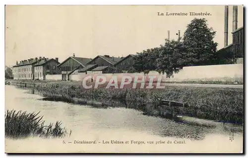 Dieuoard - Les Usines et Forges vue prise du Canal - Cartes postales