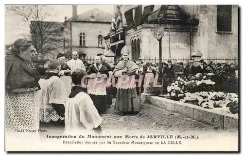 Jarville - Inauguration du Monument aux Morts - Benediction Donnee par sa grandeur La Celle - Cartes postales