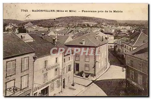 Badonviller - Panorama pris de la Mairie - Cartes postales