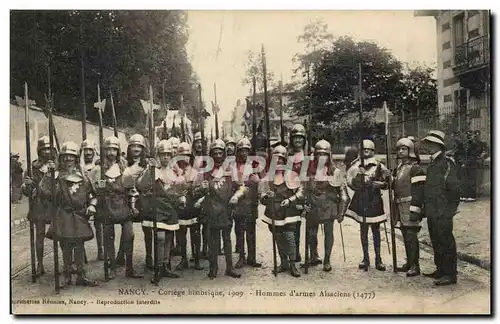 Nancy Cartes postales Cortege historique Hommes d&#39armes alsaciens (1477) TOP