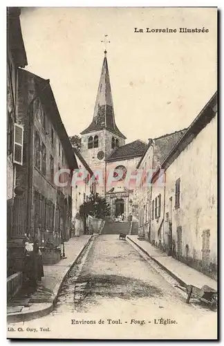 Cartes postales Environs de Toul Foug l&#39eglise