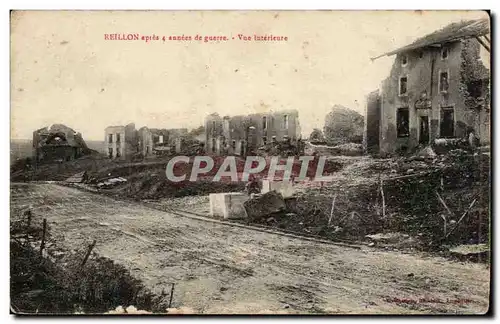 Reillon apres 4 annees de guerre Cartes postales Vue interieure